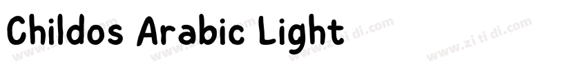 Childos Arabic Light字体转换